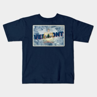 Vermont vintage style retro souvenir Kids T-Shirt